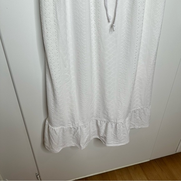 NWT Alyson Parker White Strappy Maxi Dress Size Large - Picture 4 of 8